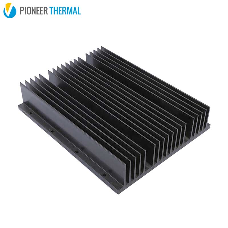 Black Anodized Extruded Heatsink