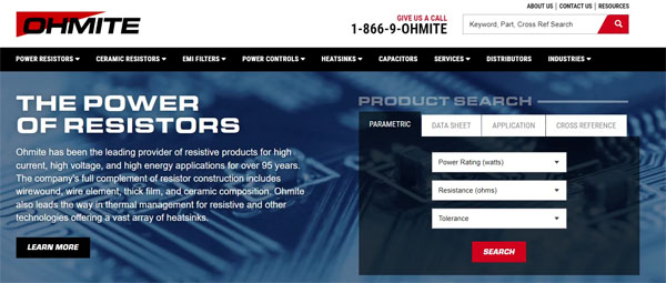 OHMITE heat sink manufacturer