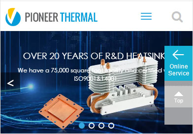 Pioneer Thermal Heat Sink Manufacturer