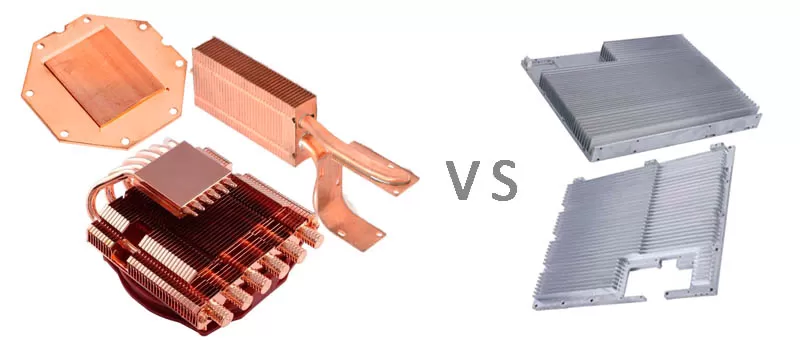 copper heatsinks vs aluminum heat sink