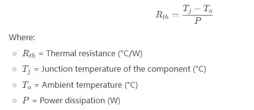 calculate the required thermal resistance